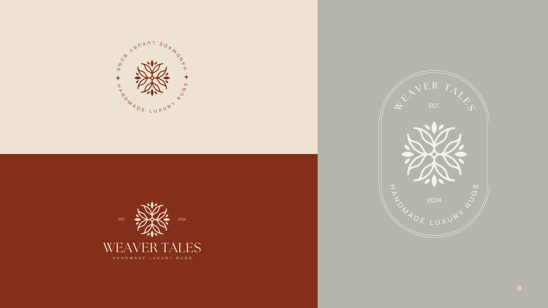 The Weaver Tales â€” logo variations