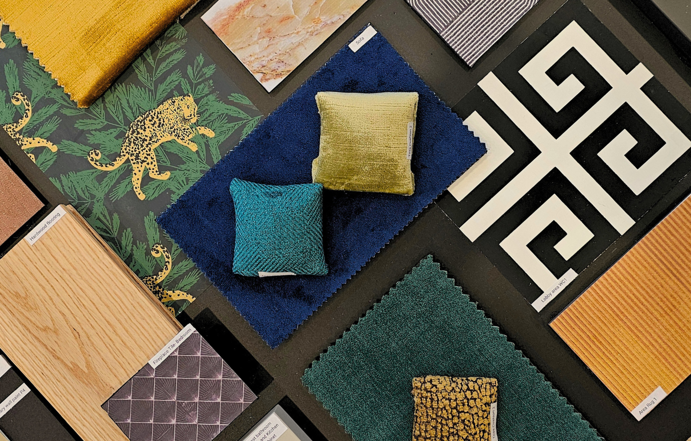 Flat Lay Composition 2 â€” material samples