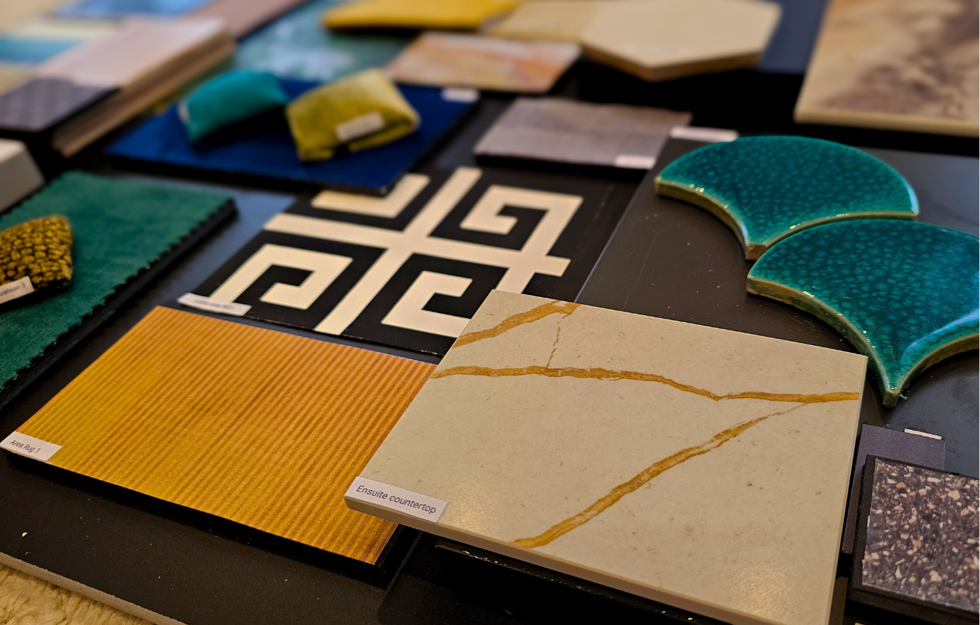 Flat Lay Composition 4 â€” tiles and textures close-up