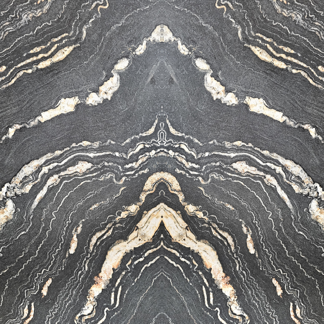 Stone Whispers â€” natural stone with symmetrical veining