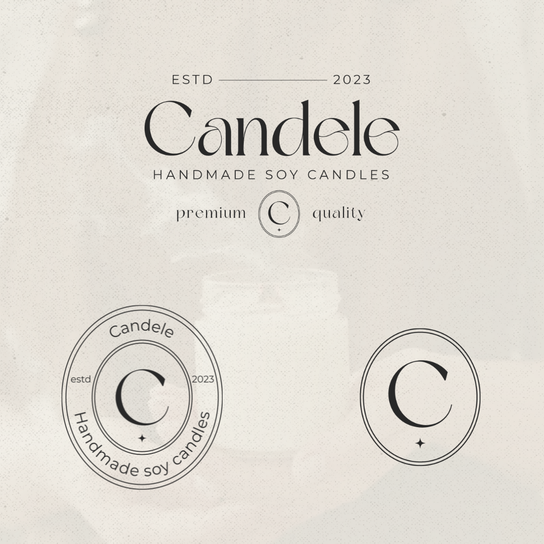 Candele — logo sketches