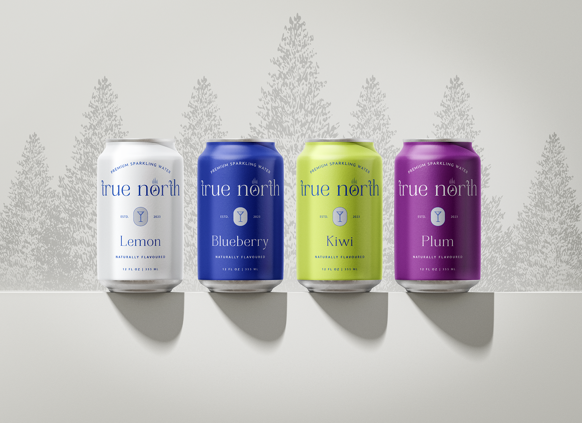 True North â€” all four flavours: Lemon, Blueberry, Kiwi, Plum