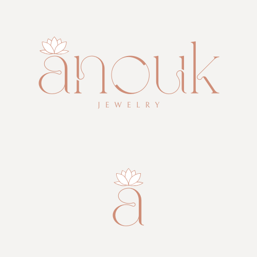 Anouk Jewelry â€” logo on cream